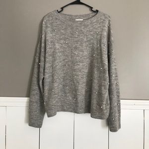 Heather gray sweater
